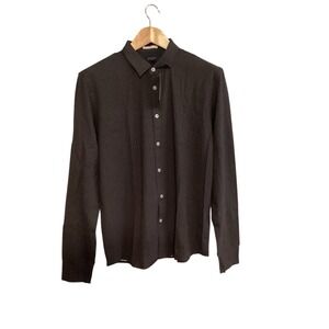 NWT Good Man Shirt Men Size Large Button Down Multi Spotty Knit Long Sleeve $179